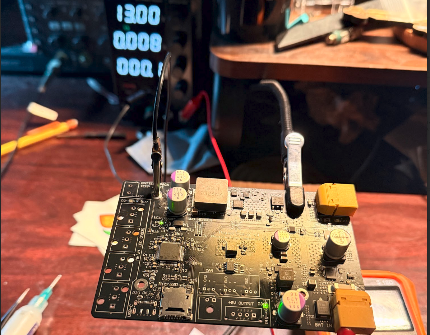 UV first power up with safe supply settings