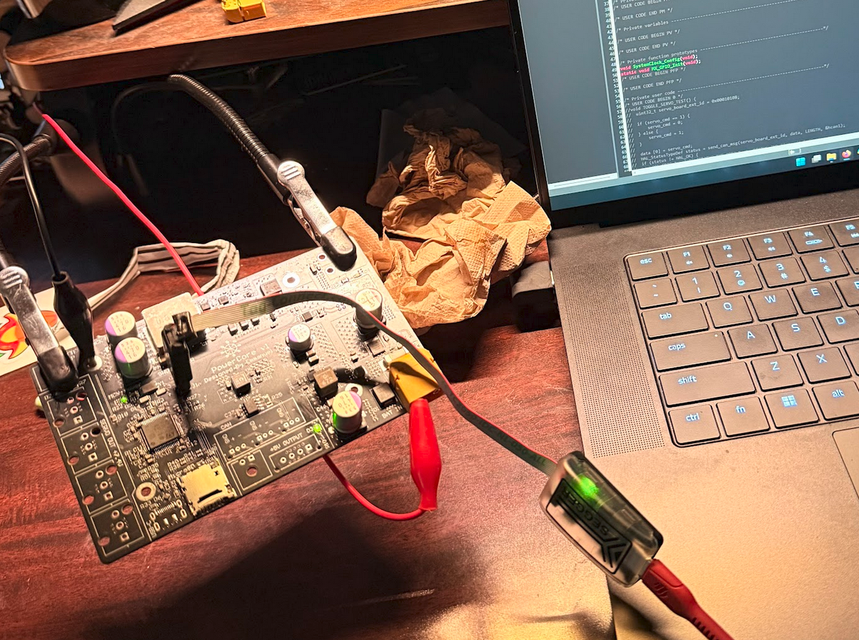 UV first flash of code to confirm MCU connection