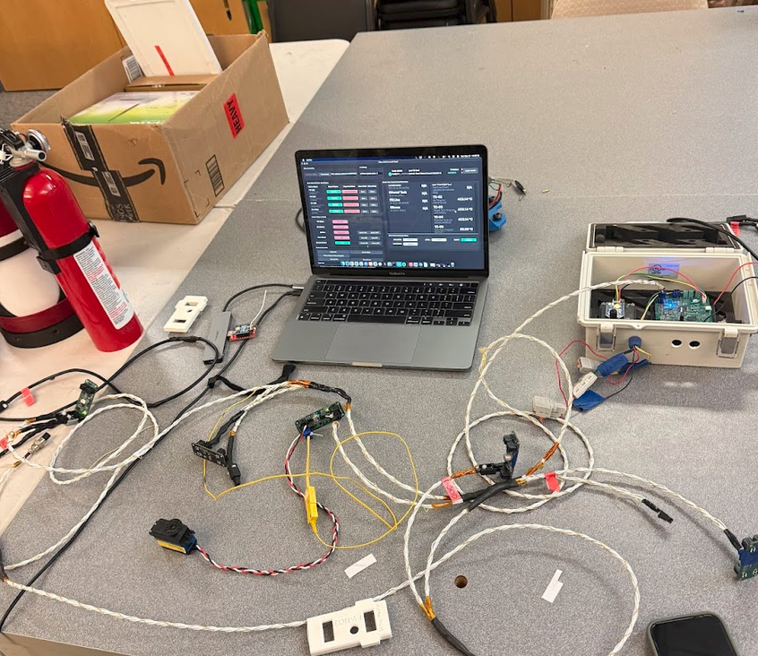 CAN daisy chain test setup